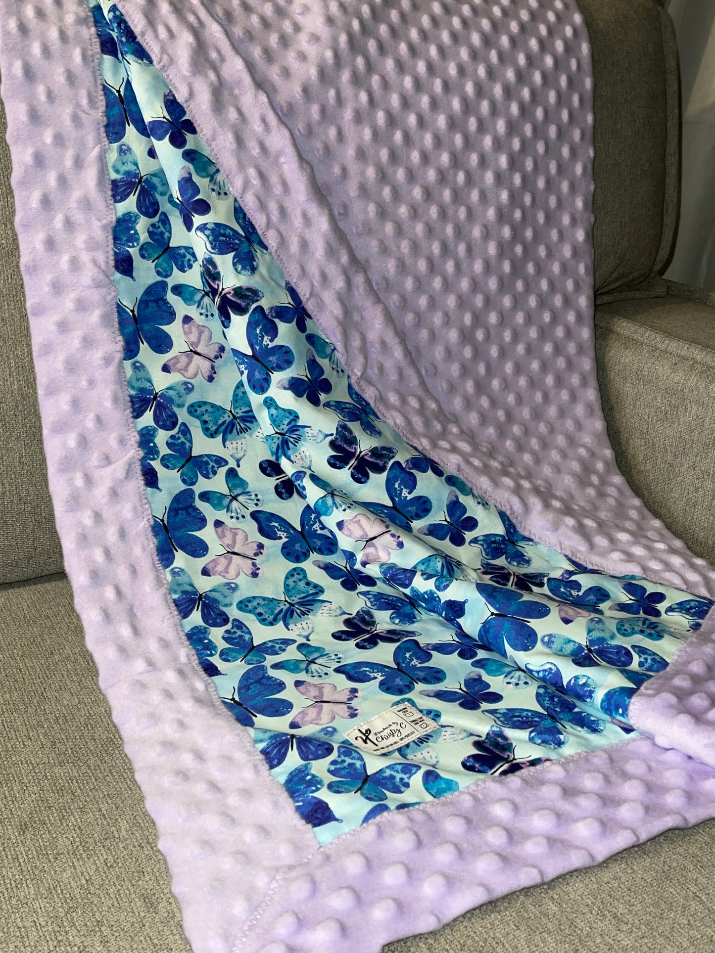 Hues of Blue Butterflies Lilac
