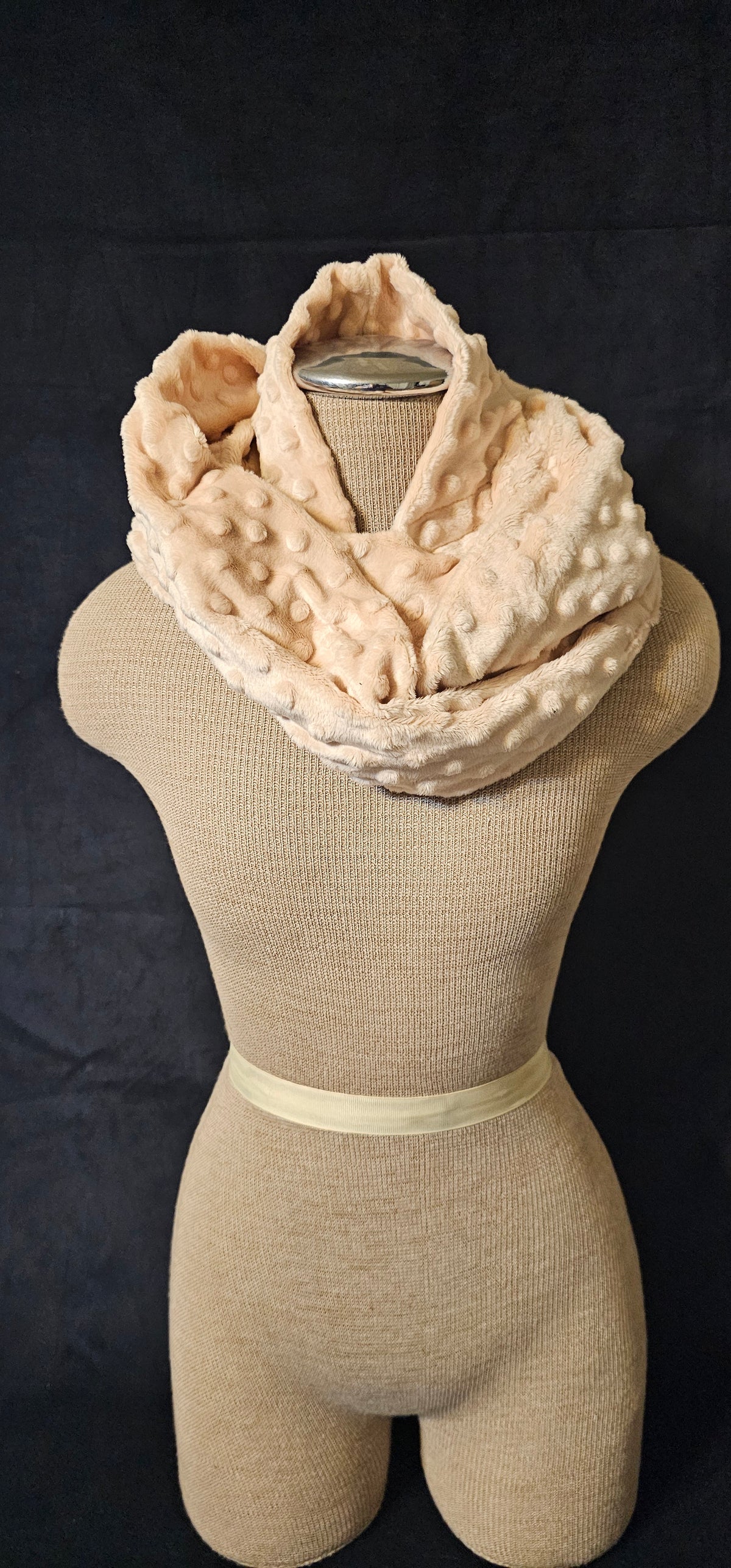 Blush Minky Infinity Scarf