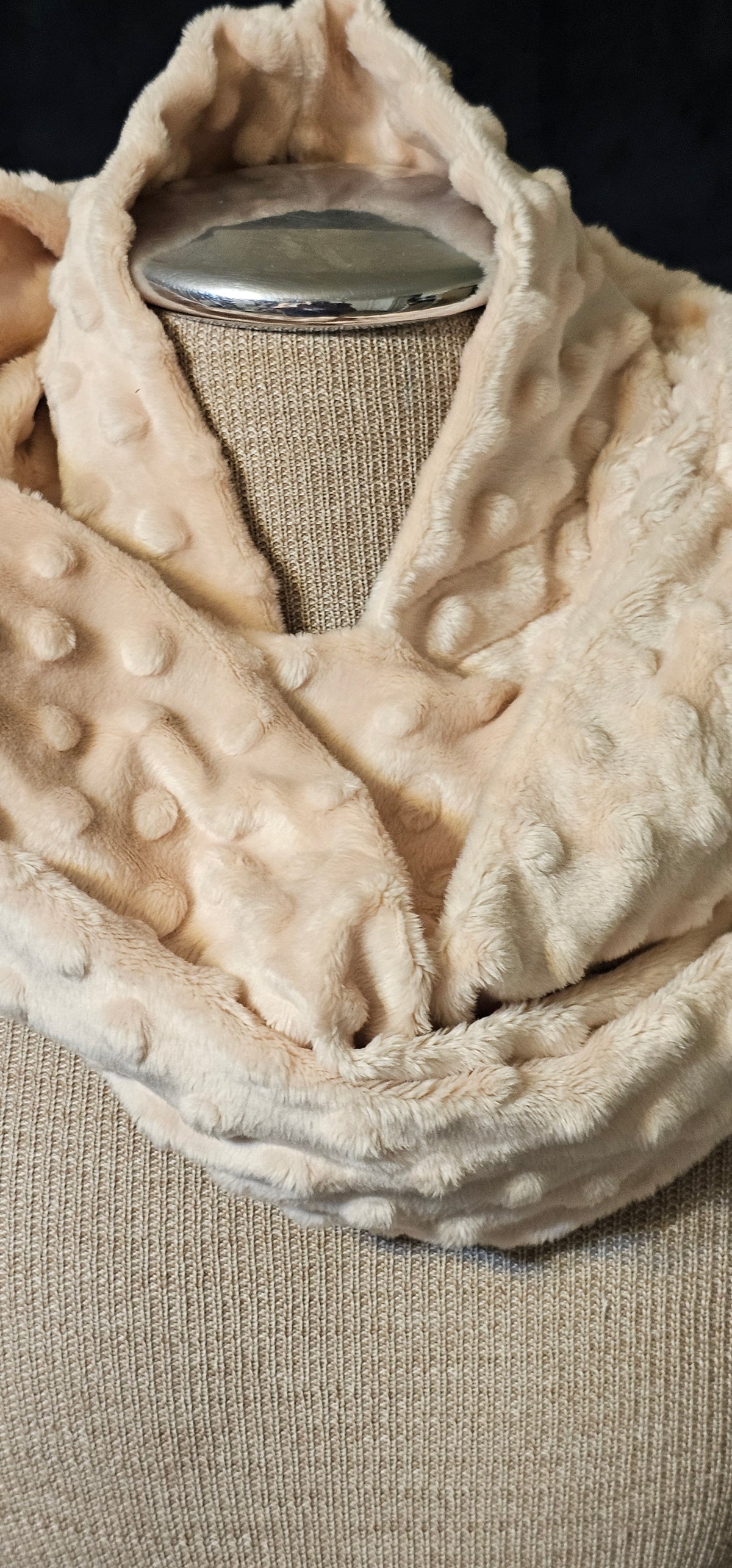 Blush Minky Infinity Scarf