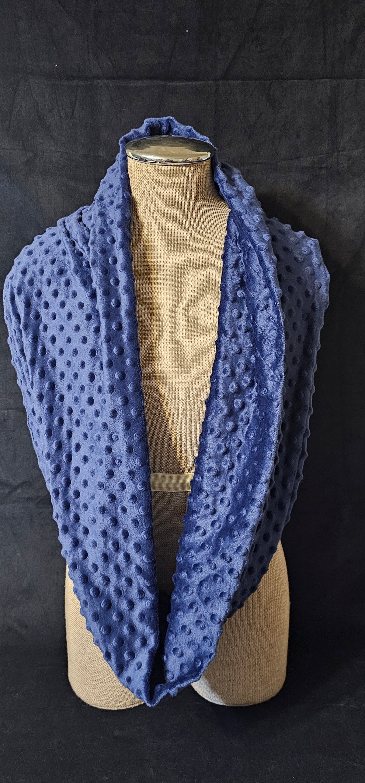 Navy Minky Infinity Scarf