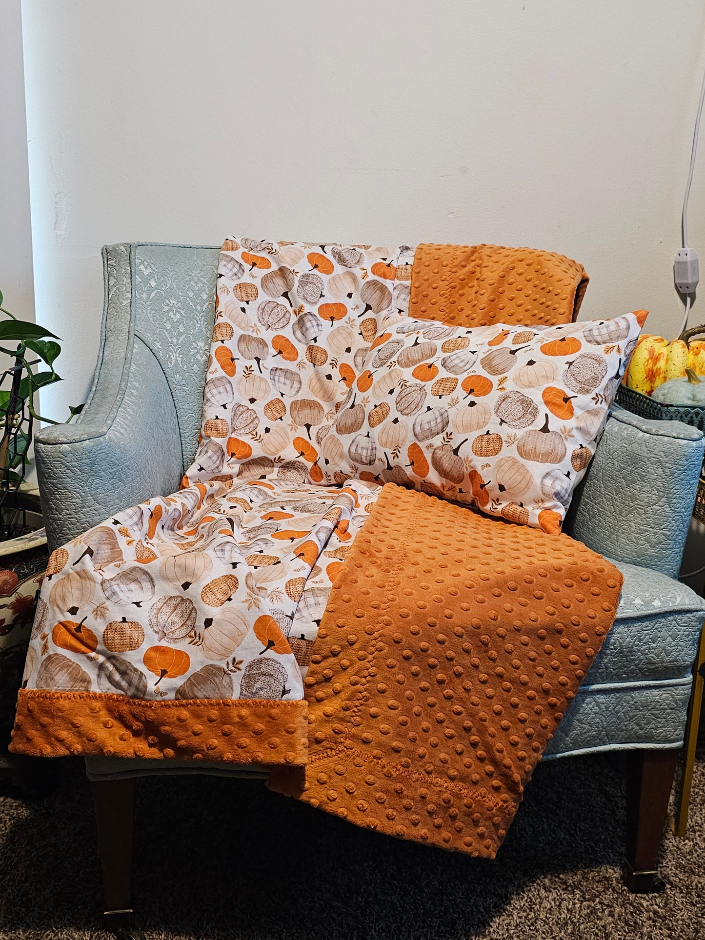 Pumpkins with pillow Set